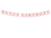 Picture of BANNER HAPPY BIRTHDAY BABY PINK 15X175CM